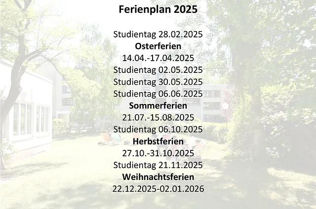 Lehrakademie für Physiotherapie PT GmbH - Ferienplan 2025