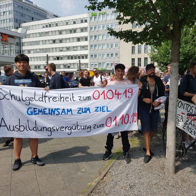 DEMO für Schulgeldfreiheit und eine gerechte Ausbildungsvergütung am 24. Mai 2019 